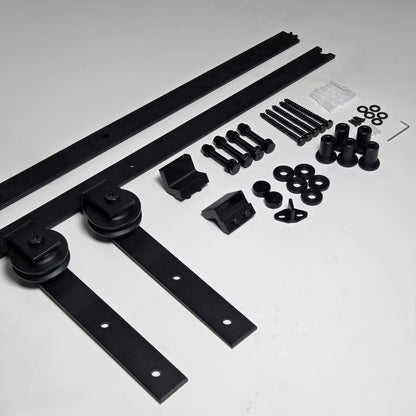 Flat Track Sliding Door Hardware Set – 2×1m Rails