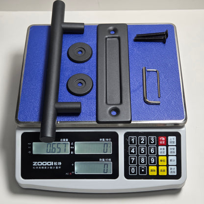 Barn Door Handle Set(Pull & Flush Type) – Heavy Duty Carbon Steel