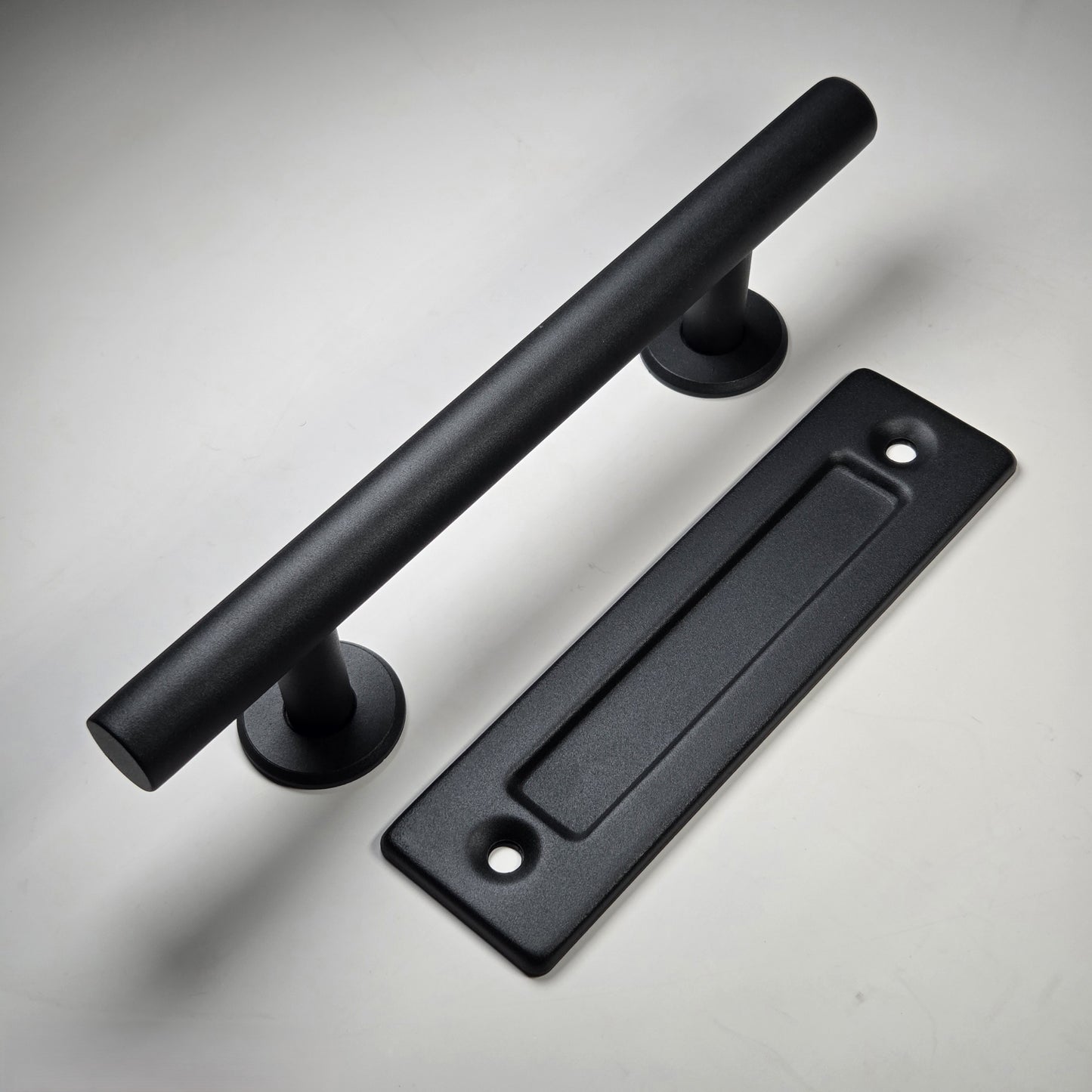 Barn Door Handle Set(Pull & Flush Type) – Heavy Duty Carbon Steel