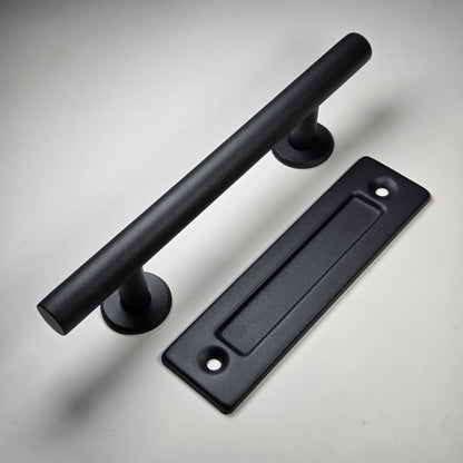 Barn Door Handle Set(Pull & Flush Type) – Heavy Duty Carbon Steel