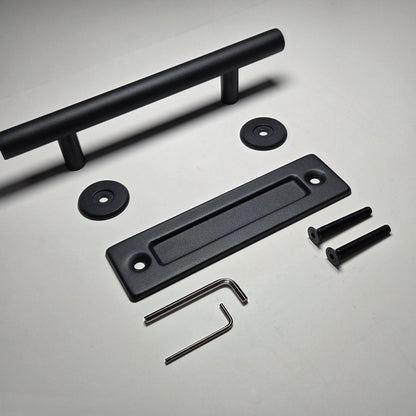 Barn Door Handle Set(Pull & Flush Type) – Heavy Duty Carbon Steel
